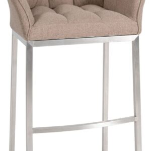 Barhocker Damaso E Filz mit 4-Fuß Gestell taupe