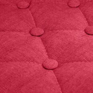 Barhocker Dublin STOFF schwarz rot