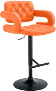 Barhocker Dublin schwarz orange