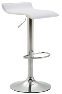 Barhocker Dyn V2 Kunstleder chrom weiss