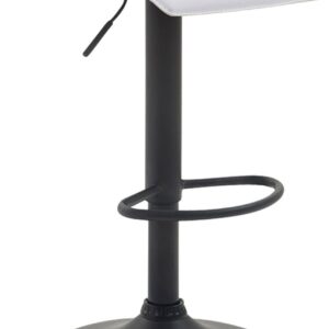 Barhocker Dyn V2 Kunstleder schwarz weiß