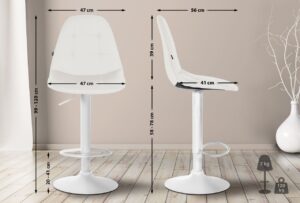 Barhocker Elmore Kunstleder W weiss