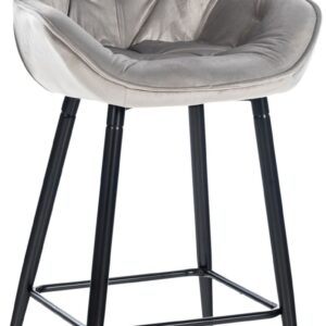 Barhocker Gibson Samt grau