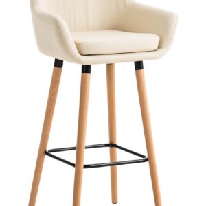 Barhocker Grant Kunstleder creme
