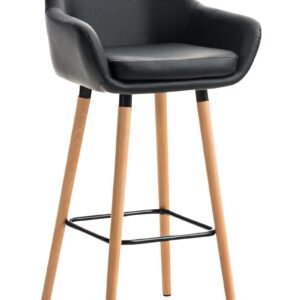 Barhocker Grant Kunstleder schwarz