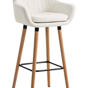 Barhocker Grant Kunstleder weiß