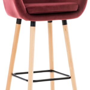 Barhocker Grant Samt rot