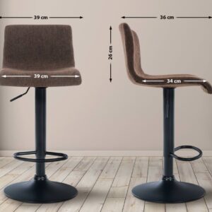 Barhocker Hoover Stoff B braun