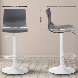 Barhocker Hoover W grau