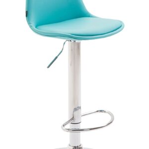 Barhocker Kiel Vollgepolstert Kunstleder blau