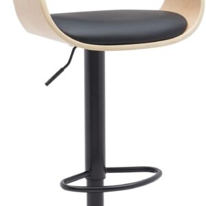 Barhocker Kingston B Kunstleder natura/schwarz