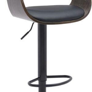 Barhocker Kingston B Kunstleder schwarz/grau