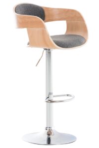 Barhocker Kingston C Stoff naturahellgrau
