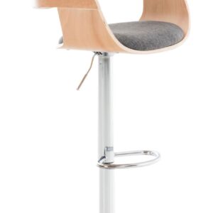 Barhocker Kingston C Stoff natura/hellgrau