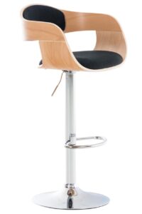 Barhocker Kingston C Stoff naturaschwarz