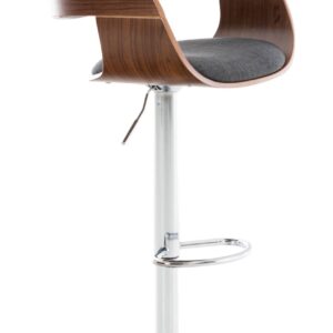 Barhocker Kingston C Stoff walnuss/dunkelgrau