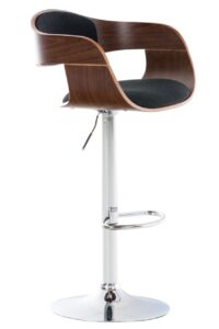 Barhocker Kingston C Stoff walnussschwarz