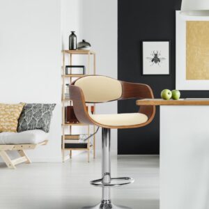 Barhocker Kingston C walnuss/creme