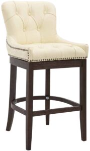 Barhocker Lakewood Echtleder Antik creme