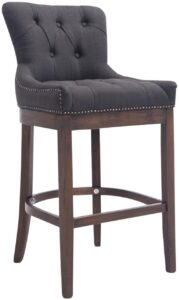 Barhocker Lakewood Stoff Antik dunkelgrau