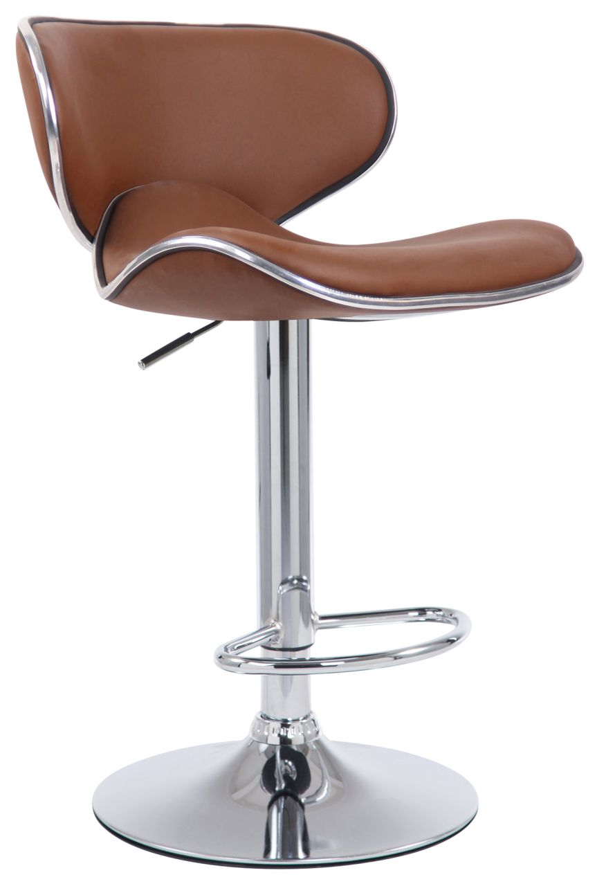 Barhocker Las Vegas V2 chrom hellbraun 1 Barhocker Las Vegas V2 chrom hellbraun