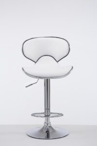 Barhocker Las Vegas V2 chrom weiss