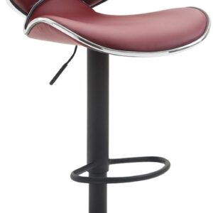 Barhocker Las Vegas V2 schwarz bordeauxrot