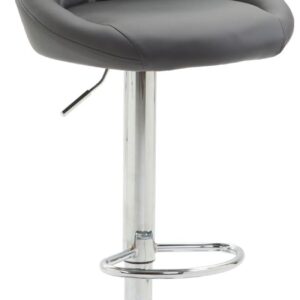 Barhocker Lazio Kunstleder chrom grau