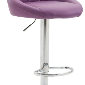 Barhocker Lazio Kunstleder chrom lila