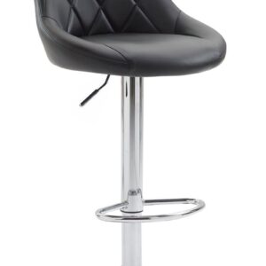 Barhocker Lazio Kunstleder chrom schwarz