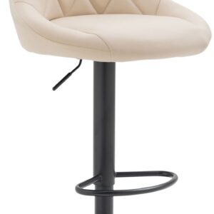 Barhocker Lazio Kunstleder schwarz creme
