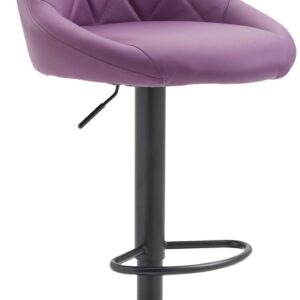 Barhocker Lazio Kunstleder schwarz lila
