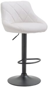 Barhocker Lazio Kunstleder schwarz weiss