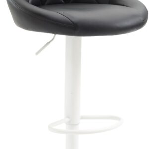 Barhocker Lazio Kunstleder weiß schwarz