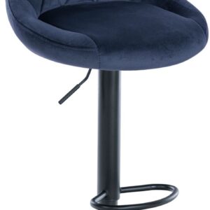 Barhocker Lazio Samt schwarz blau