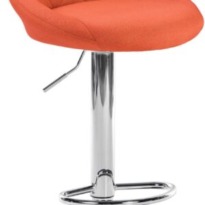 Barhocker Lazio Stoff chrom orange