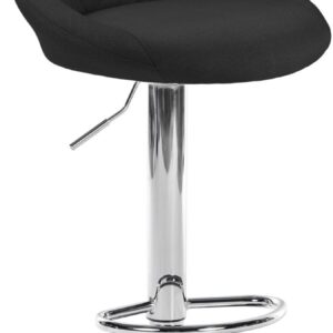 Barhocker Lazio Stoff chrom schwarz