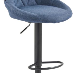 Barhocker Lazio Stoff schwarz blau