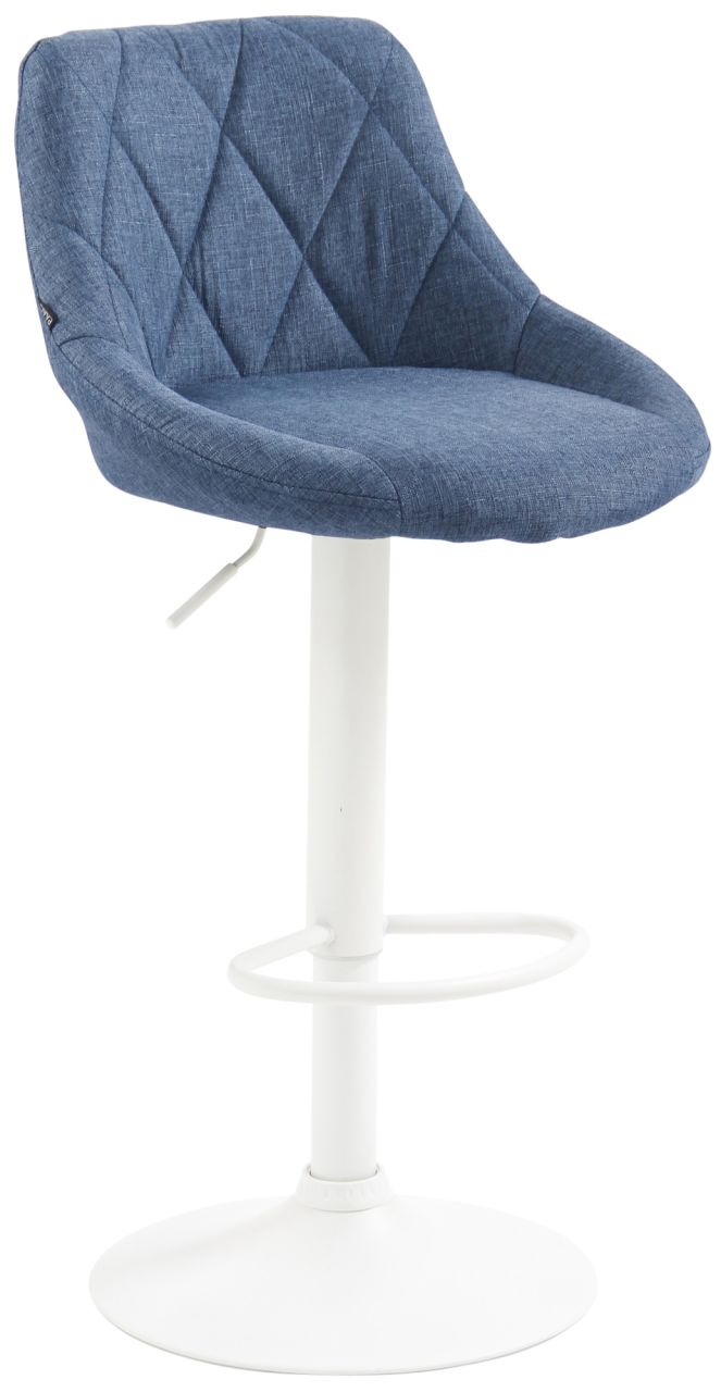 Barhocker Lazio Stoff weiß blau 1 Barhocker Lazio Stoff weiß blau