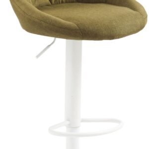 Barhocker Lazio Stoff weiß grün