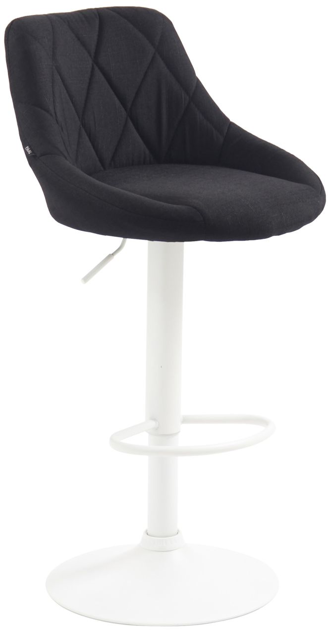 Barhocker Lazio Stoff weiß schwarz 1 Barhocker Lazio Stoff weiß schwarz