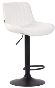 Barhocker Lentini Kunstleder schwarz weiss