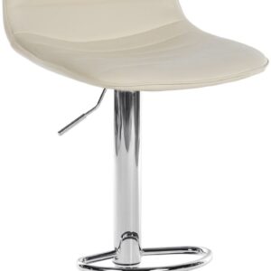 Barhocker Lex Kunstleder Chrom creme
