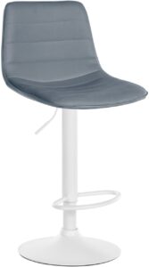 Barhocker Lex Kunstleder Weiss grau