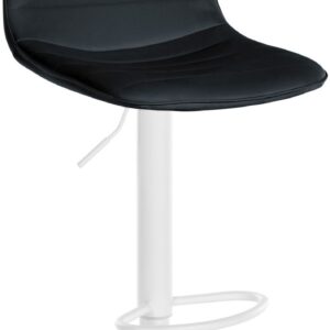 Barhocker Lex Kunstleder Weiß schwarz