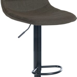 Barhocker Lex Stoff Schwarz taupe