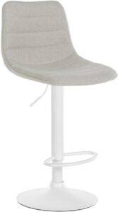 Barhocker Lex Stoff Weiss creme