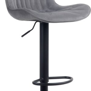 Barhocker Linus Samt dunkelgrau