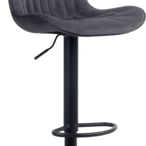 Barhocker Linus Samt schwarz