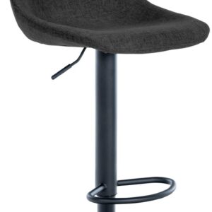 Barhocker Loft Stoff schwarz